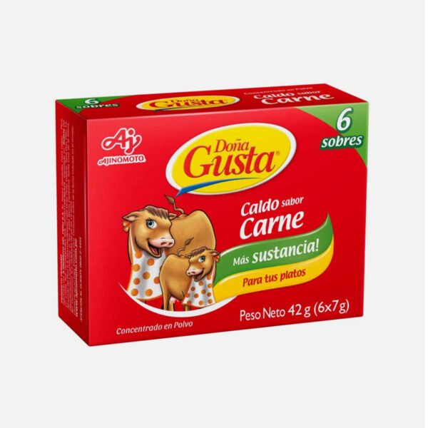 Caldo de Carne DOÑA GUSTA Concentrado en Polvo Caja 42g