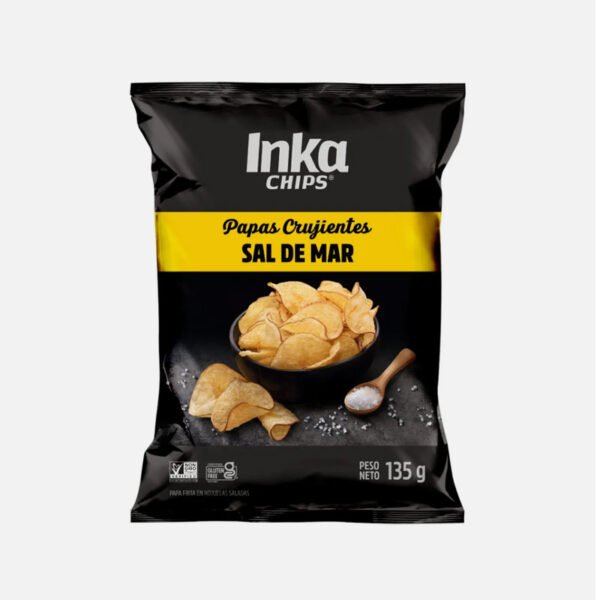 Papas INKA CHIPS con Sal de Mar Bolsa 135g
